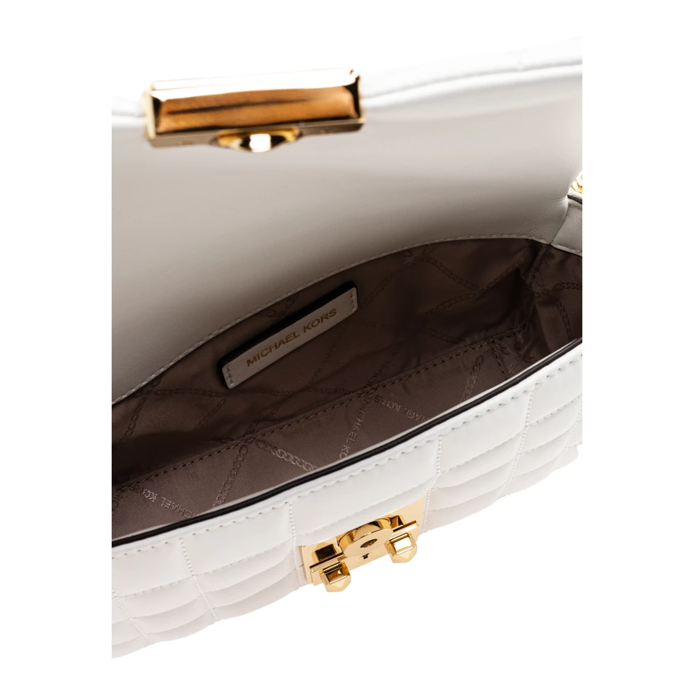 Michael Kors Schoudertas Tribeca White Dames