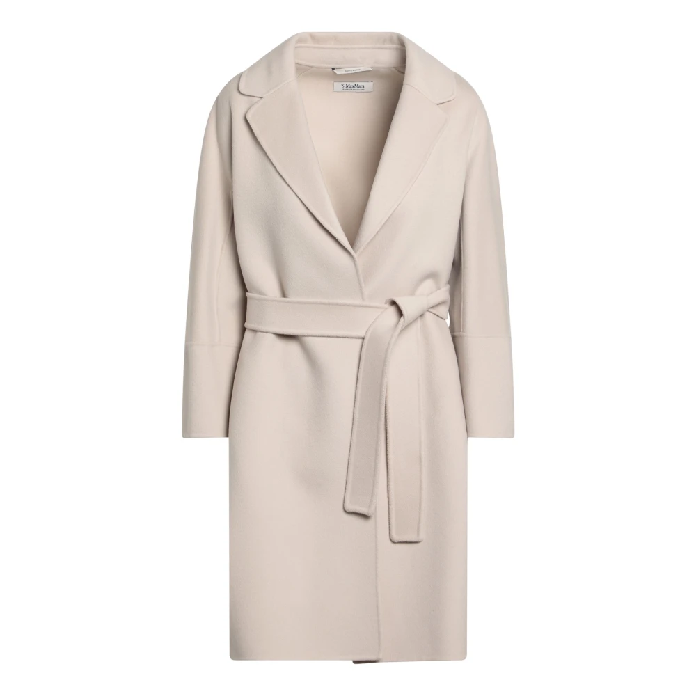 Max Mara Eenrijige Jas Beige Dames
