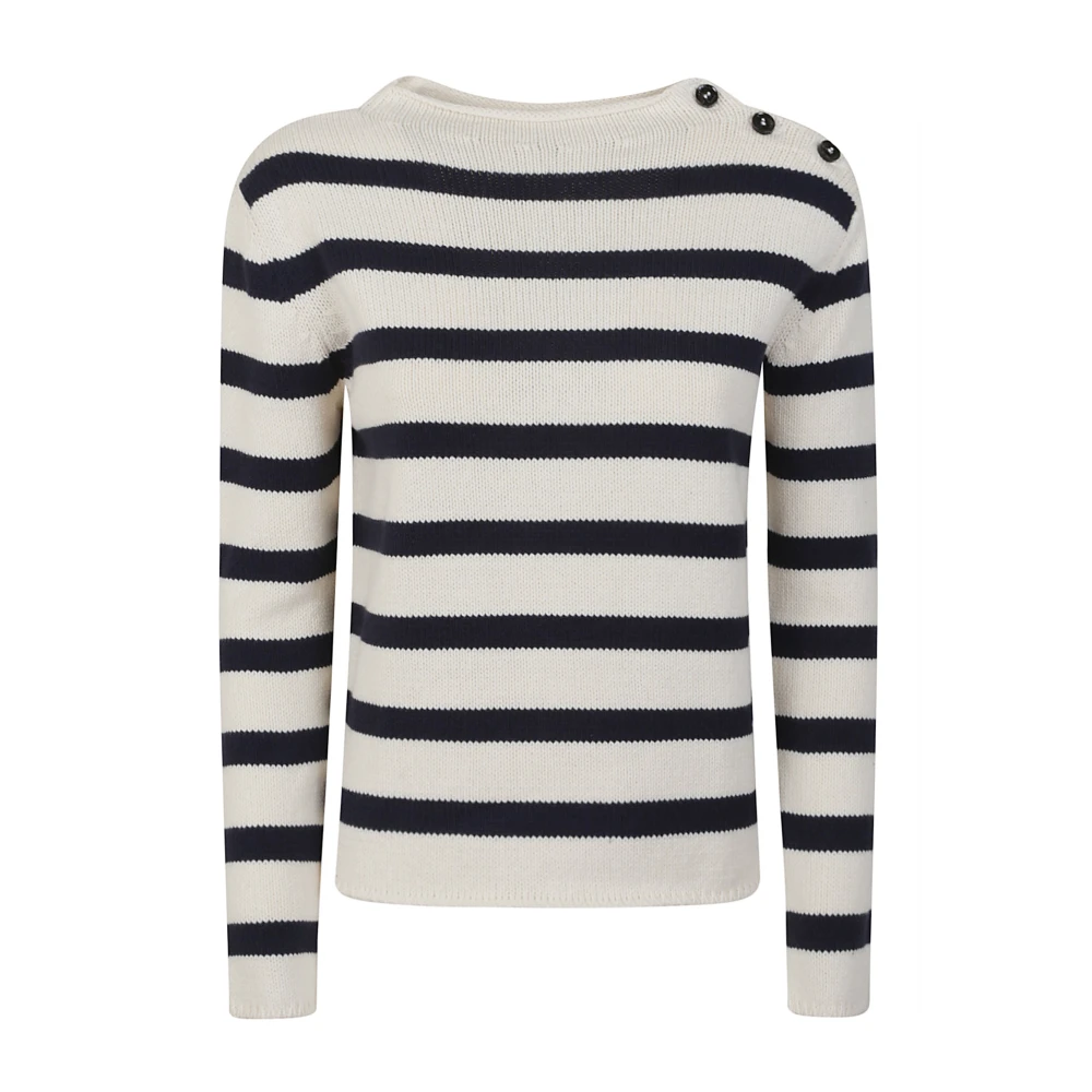 Max Mara Weekend Gestreepte katoenmix trui Multicolor Dames
