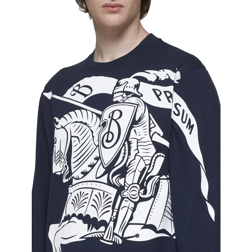 Burberry Stijlvolle T-shirts en Polos Blue Heren