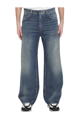 Logo Patch Wide Jeans