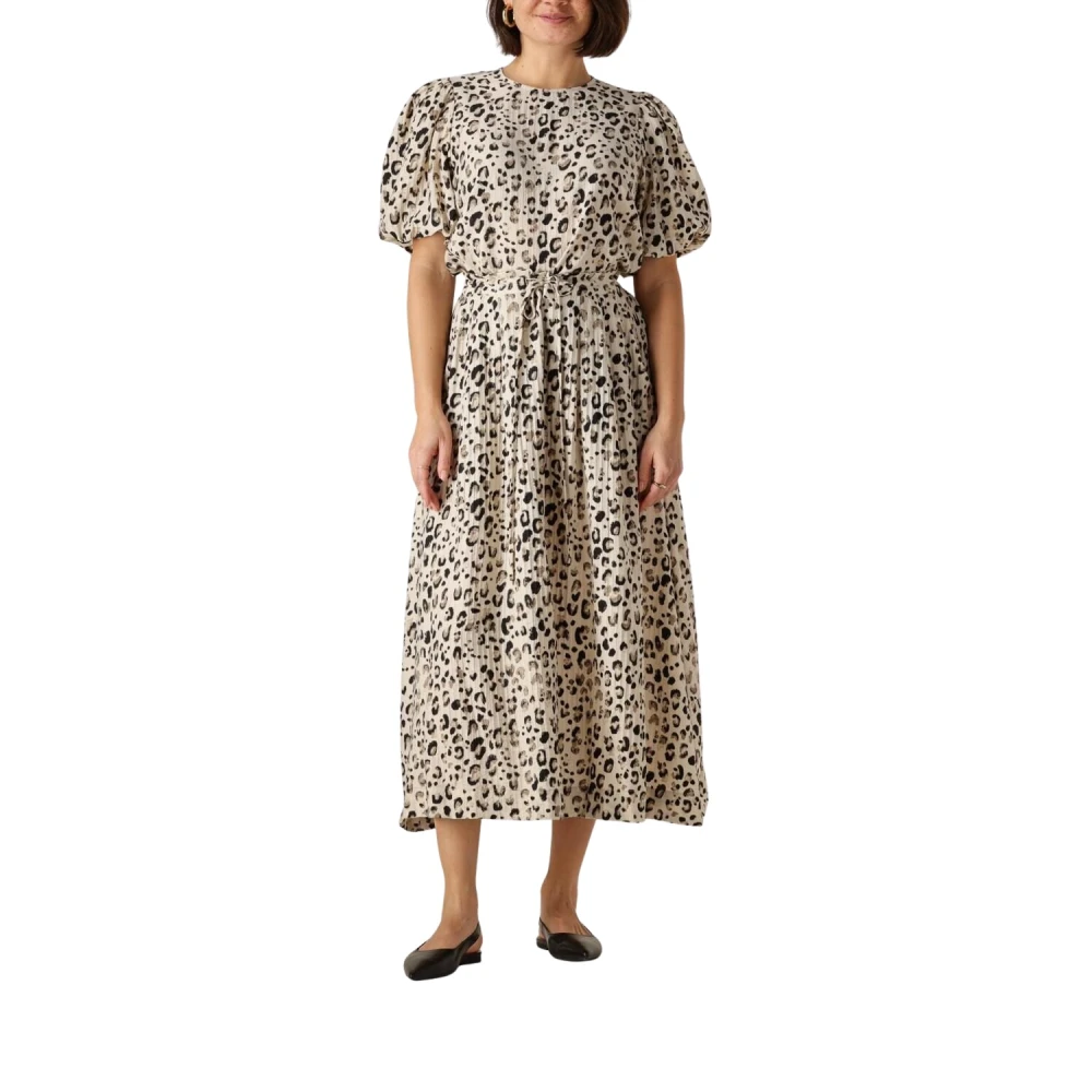 moss copenhagen Vlora Top Blouse Aop Beige Dames