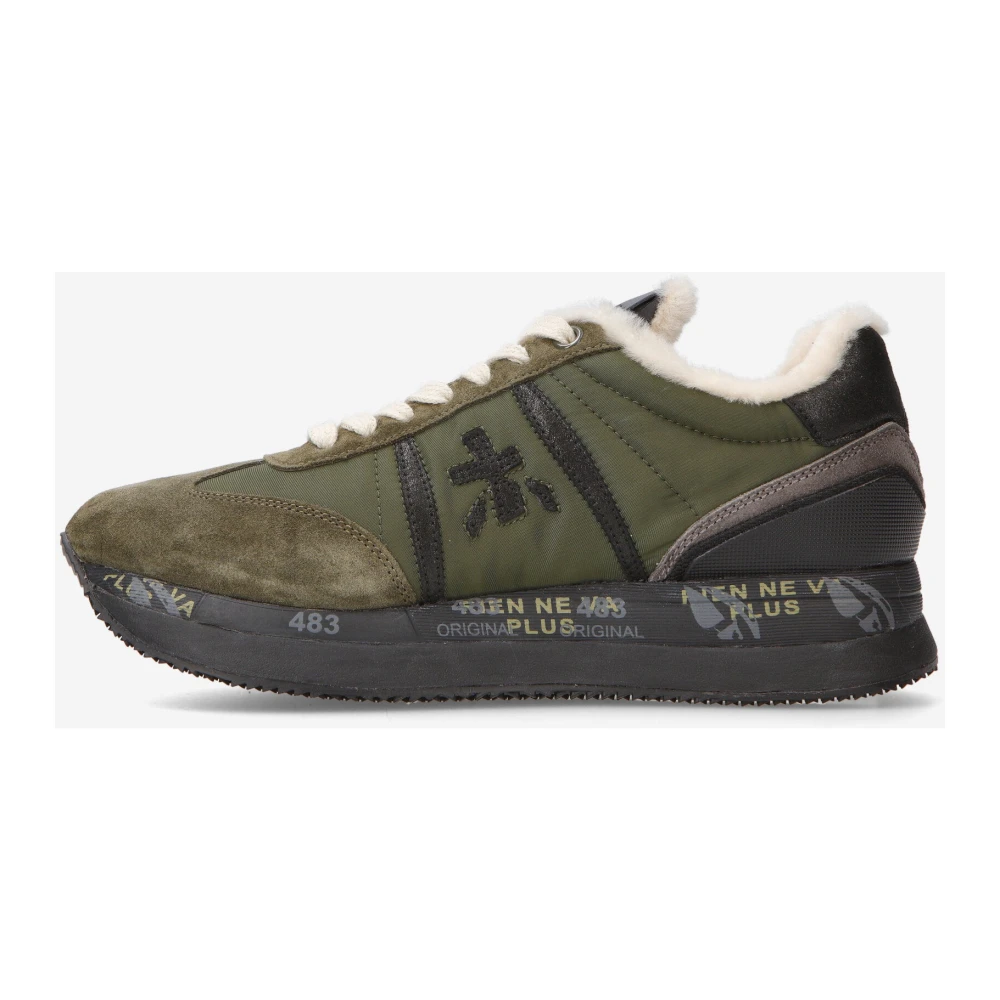 Premiata Conny Sneakers Stijlvol en Trendy Green Dames