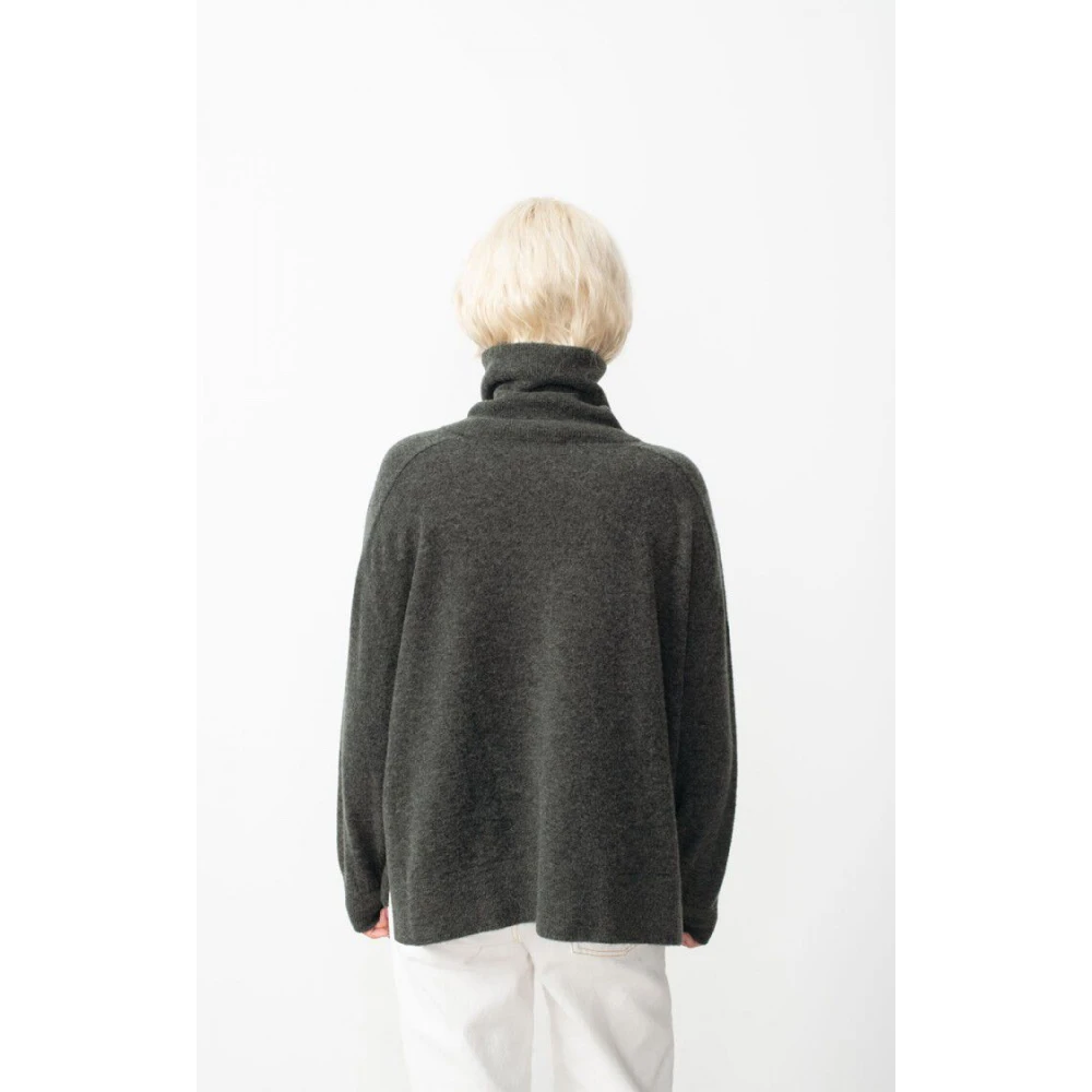 American vintage Coltrui Wol Kasjmier Trui Gray Dames