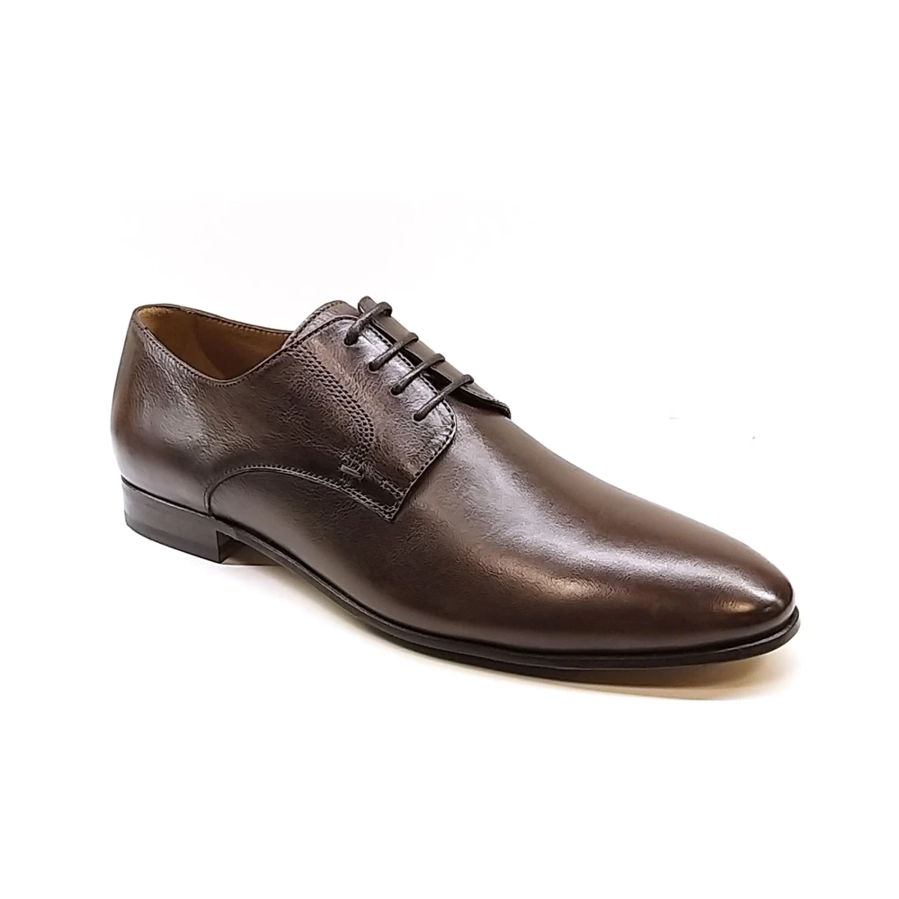 Lottusse Retro Brun-Mokka Läder Blucher Sko Brown, Herr