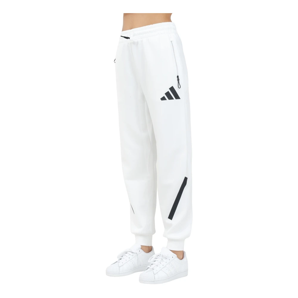 Adidas Teamgeest Witte Sportieve Broek White Dames
