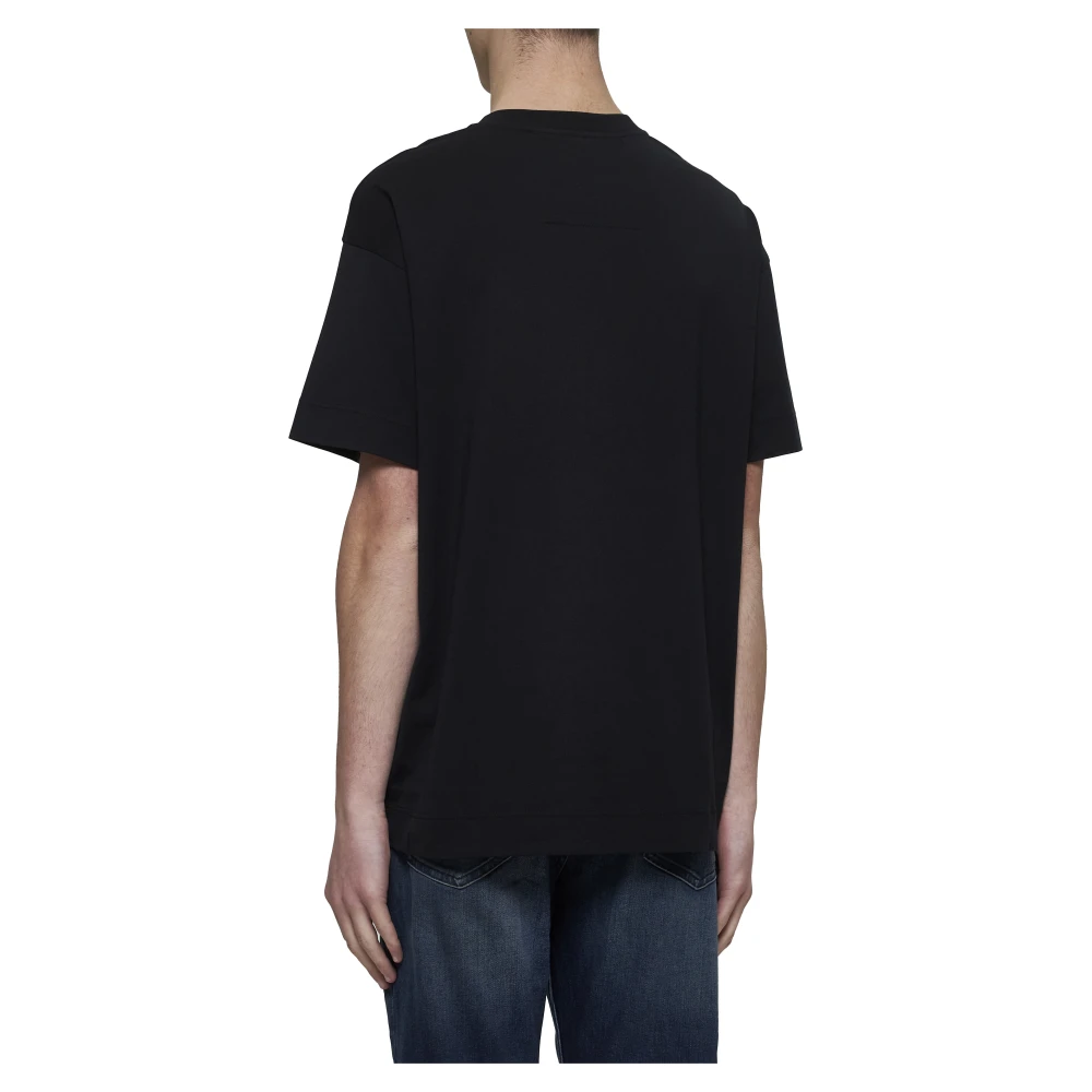 Givenchy Zwart Katoenen Medaillon T-shirt Black Heren