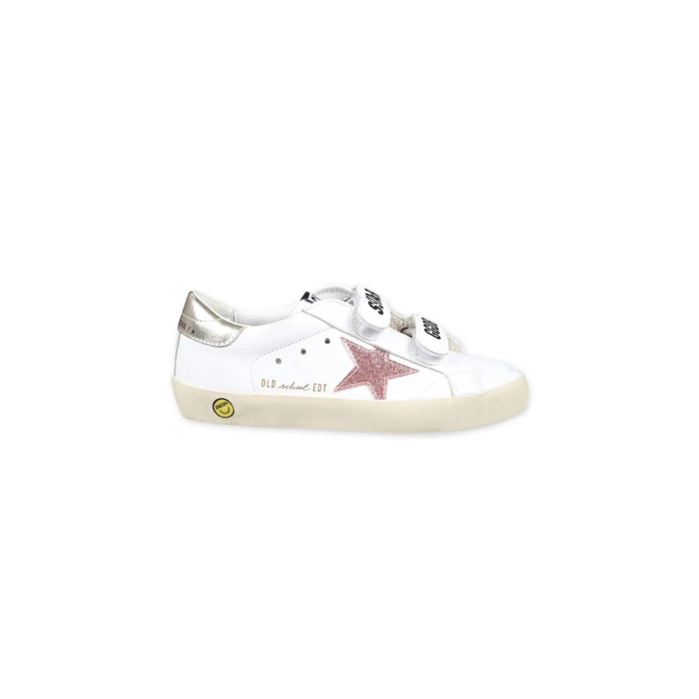 Golden Goose Vit Persika Platina Läder Sneakers White, Unisex