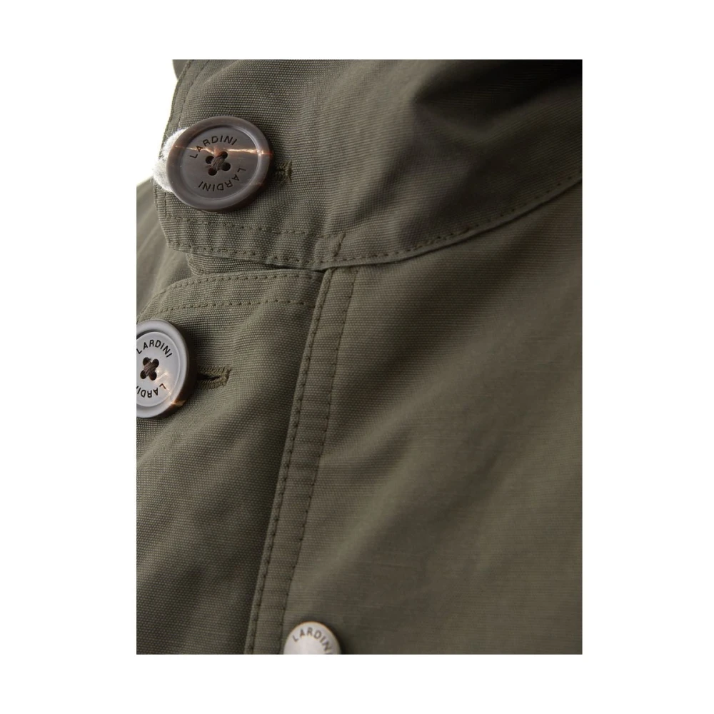 Lardini Elegante Armyjack Katoen Mannen Green Heren