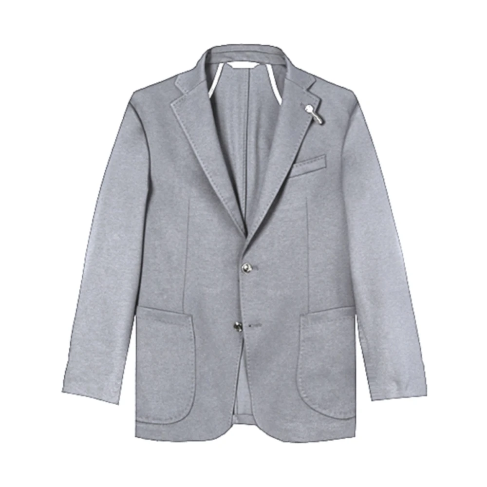 BALDESSARINI Grijze Melange Blazer met Reverskraag voor Heren Gray Heren