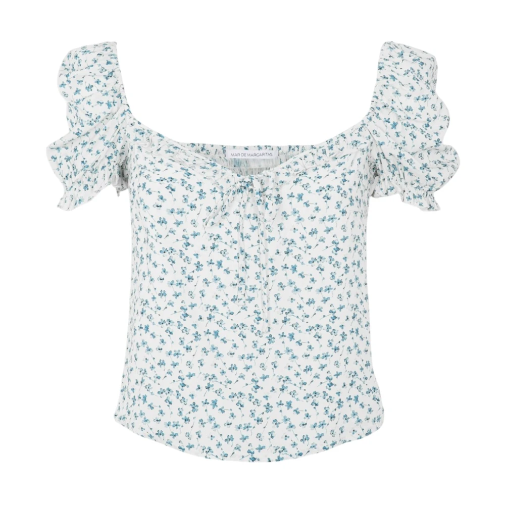 Mar De Margaritas Women's Blue Blouses, M, Blouse
