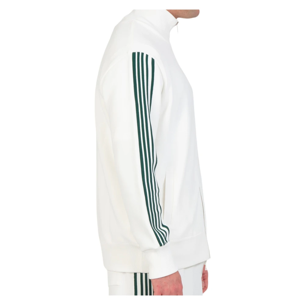 Autry Gestreept Zip Track Jacket White Heren