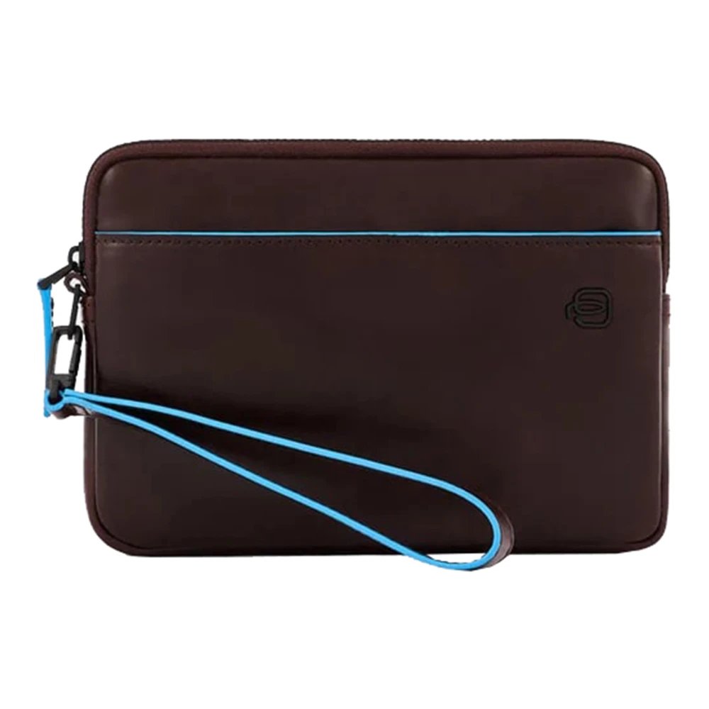 Piquadro Men's Brown Stylish Pochette Bag - Bags - One Size - Bags