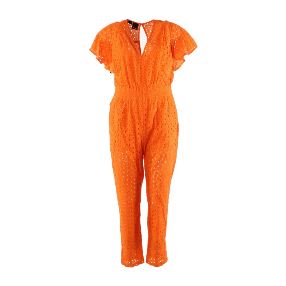 Pinko Oranje Katoenen Jumpsuit Orange Dames