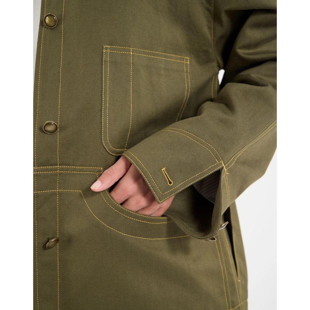 Ines De La Fressange Paris Melchior katoenen werkjas Brown Dames