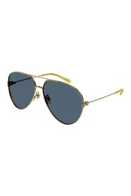 Goldene/Blaue Metall-Sonnenbrille