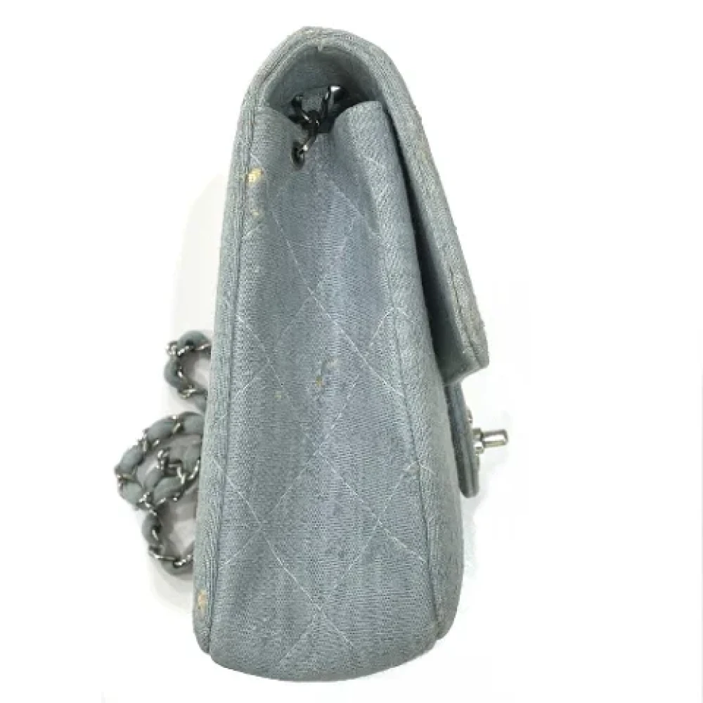 Chanel Vintage Pre-owned Cotton chanel-bags Blue Dames