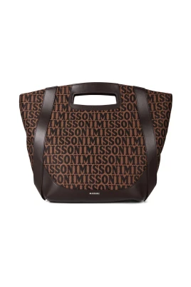 Brun Logo Tote Shoppingväska