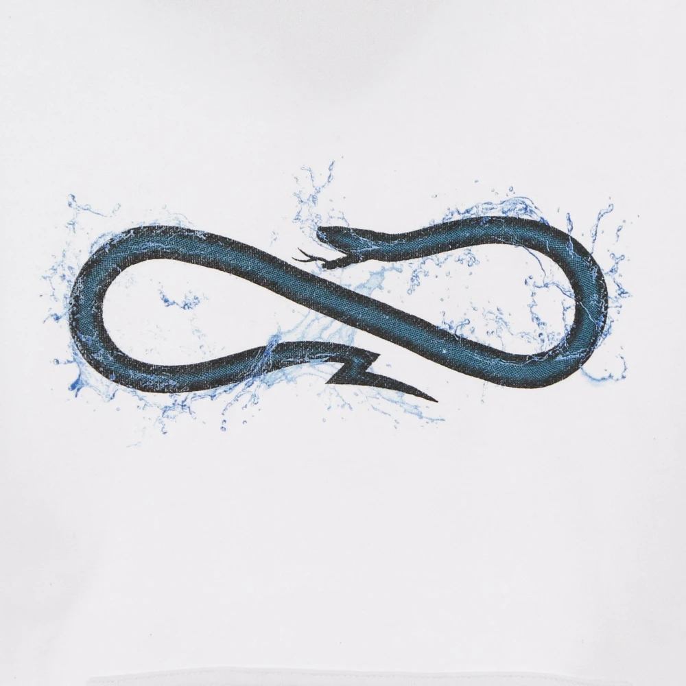 Propaganda Logo Water Hoodie Wit Lange Mouw White Heren