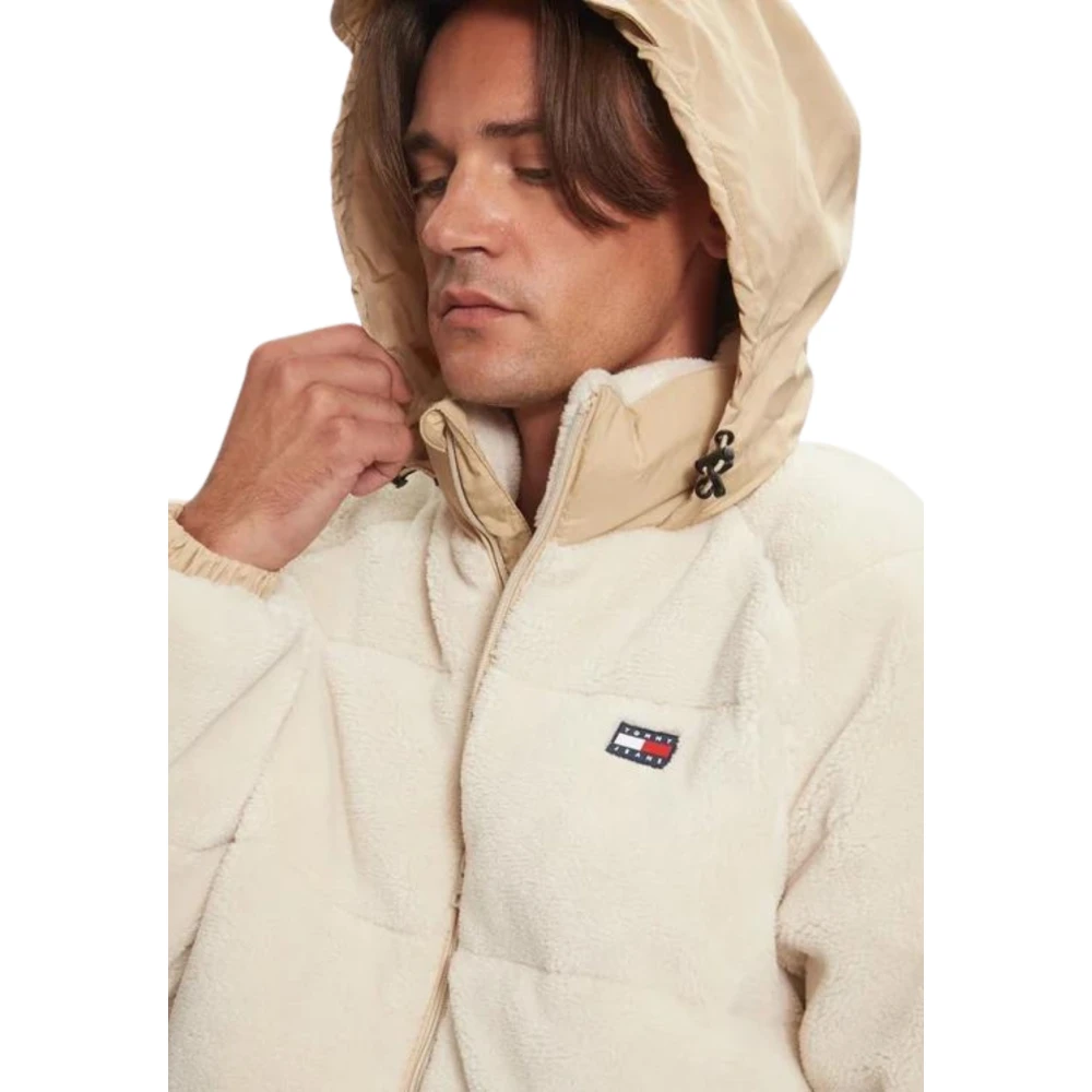 Tommy Hilfiger Beige Puffer Hooded Coat Beige Heren
