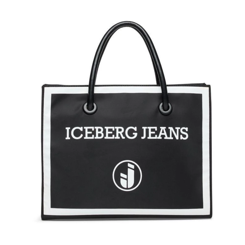 Iceberg Donna Nero - Shoulder Tote Bag - Bags - One Size