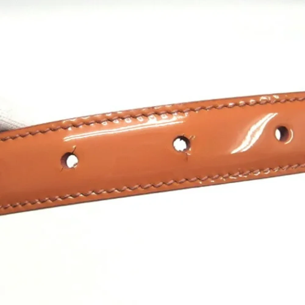 Salvatore Ferragamo Pre-owned Leather belts Orange Dames