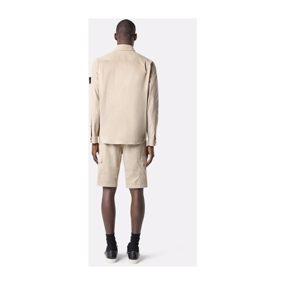 Stone Island Beige Jas met Zakken Beige Heren
