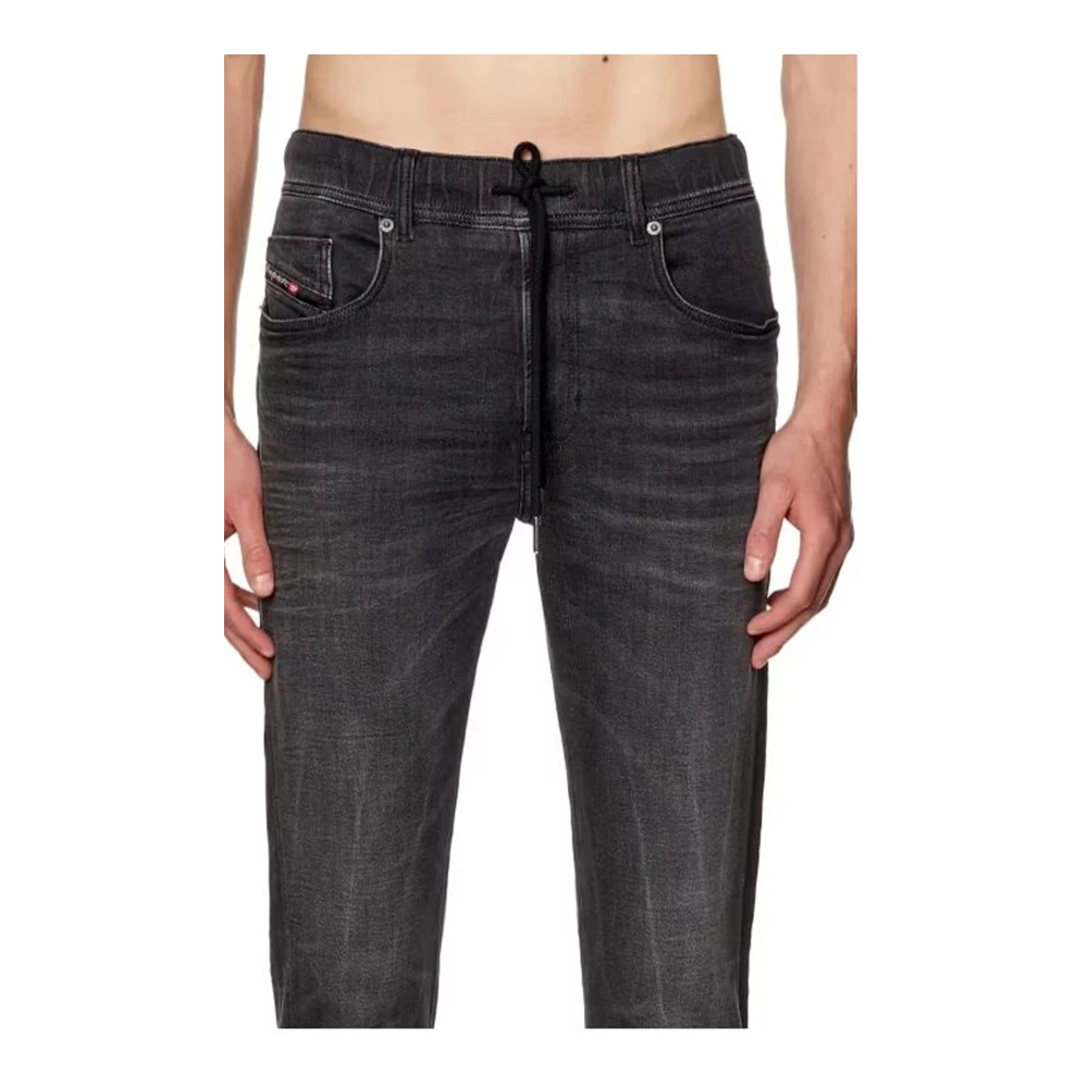 Diesel Zwarte Jeans voor Mannen Ss24 Black Heren