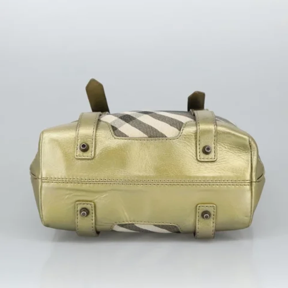 Burberry Vintage Pre-owned Canvas handbags Green Dames