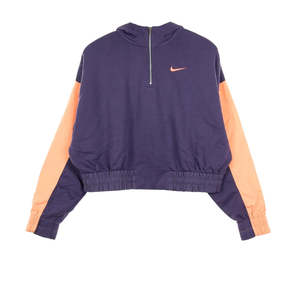 Nike Sportswear Icon Clash Cropped Hoodie Purple Dames