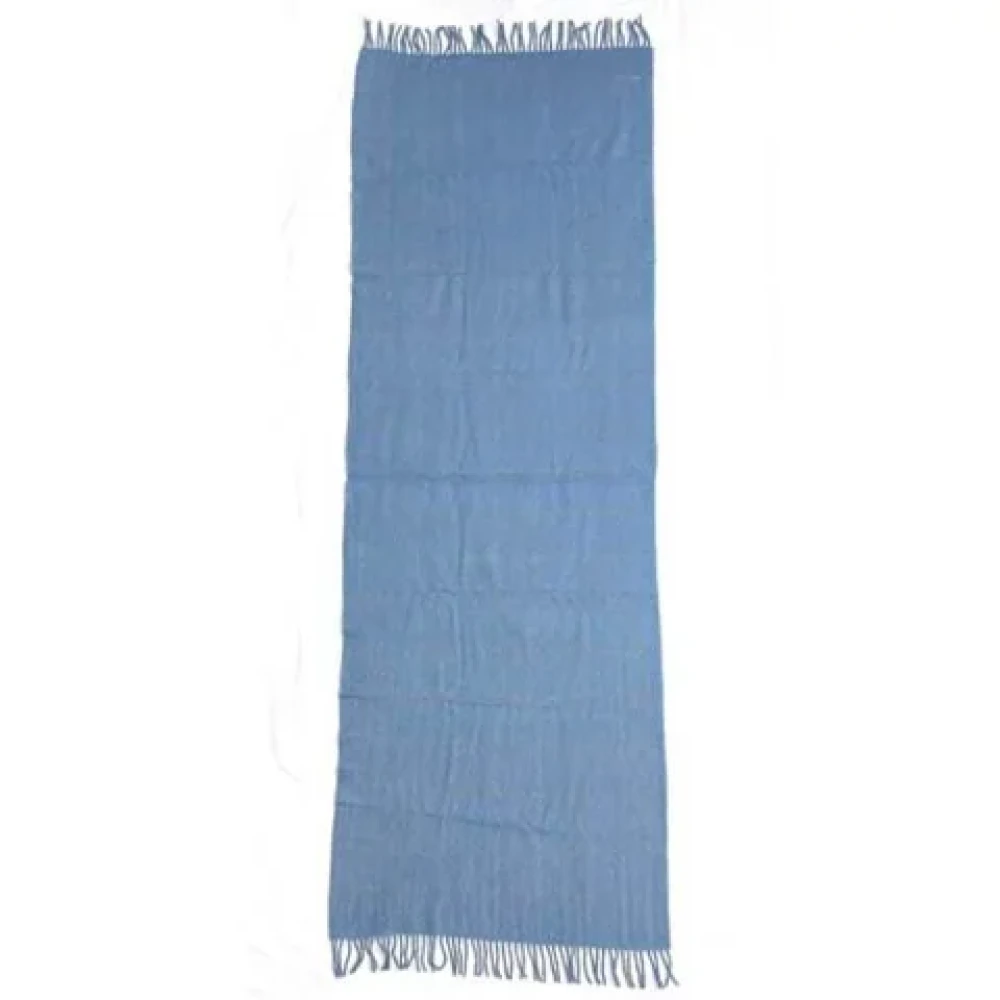Loewe Pre-owned Cashmere scarves Blue Dames