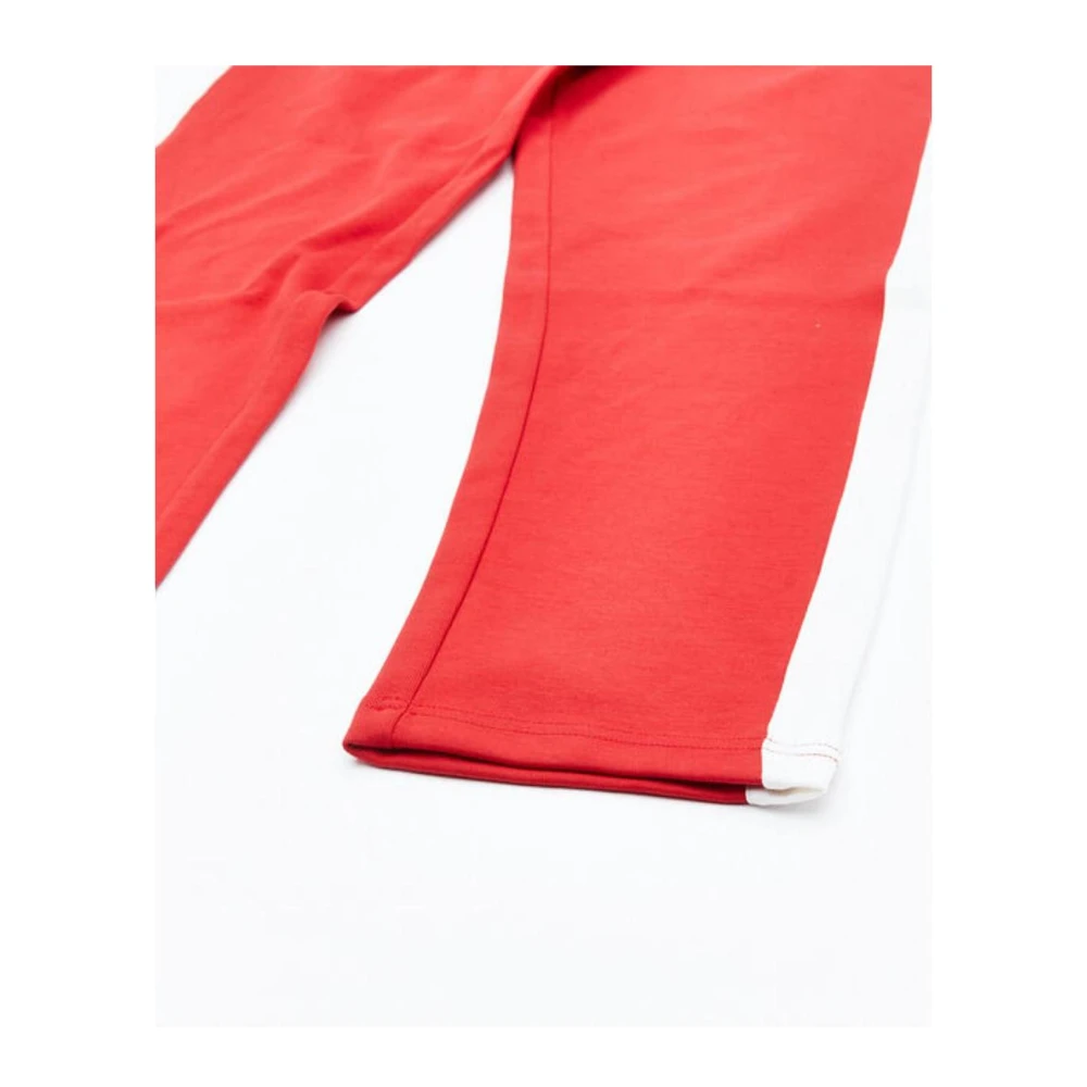 Fila Logo Detail Katoenmix Sweatpants Red Heren