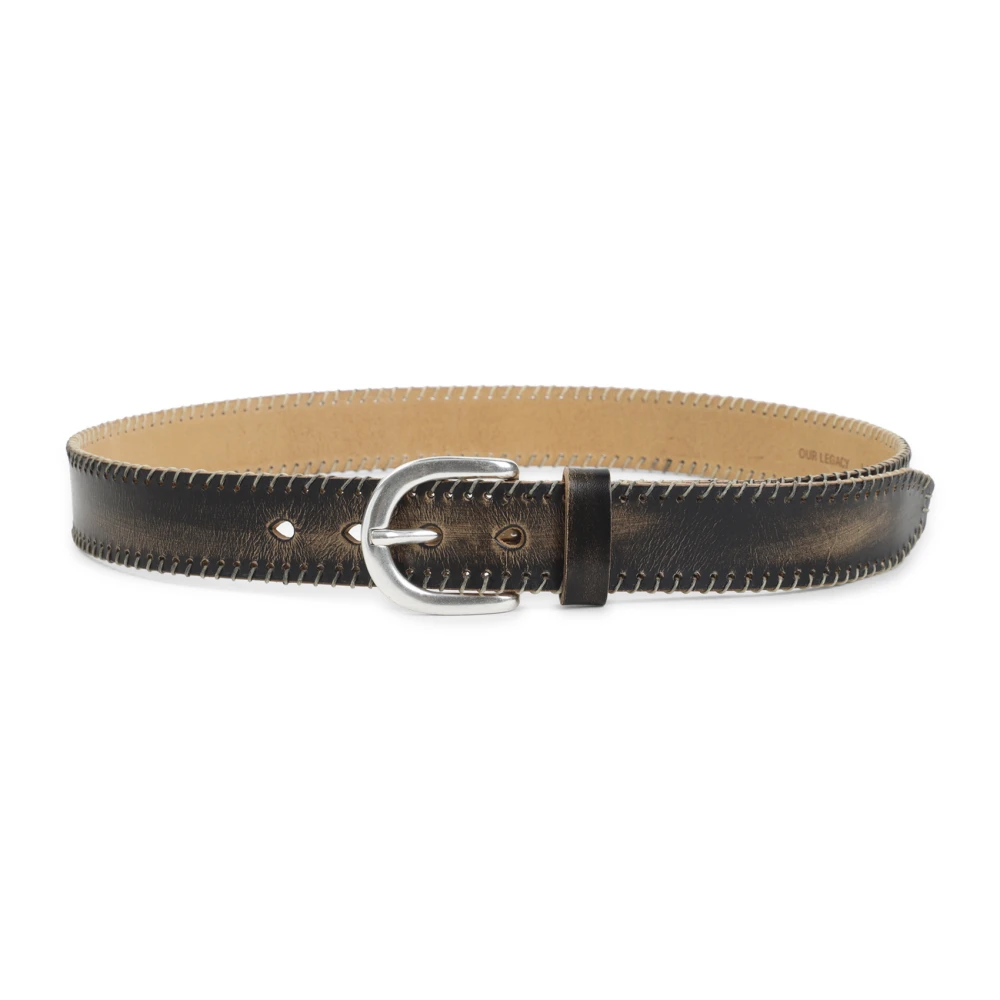 Our Legacy Black A2268fv Belt - Male - Belts - 100 Cm - Accessories