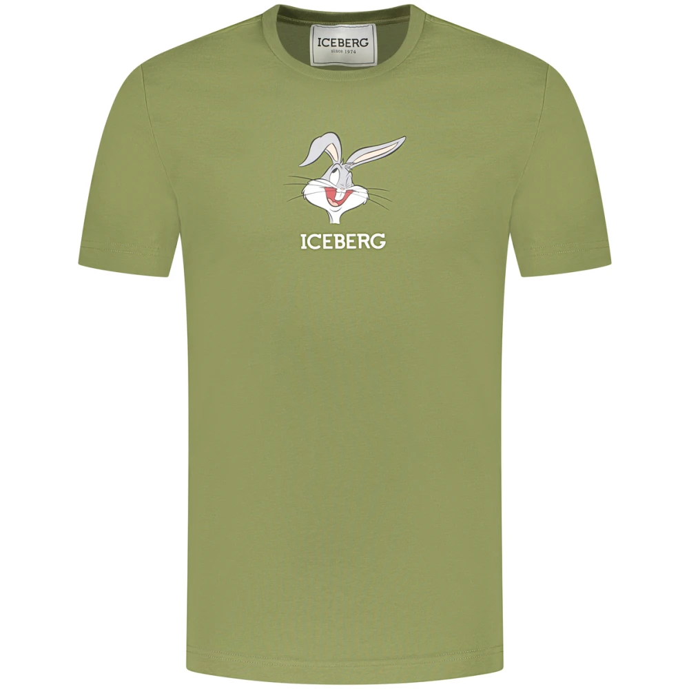 Iceberg Groene Katoenen T-Shirt 31 Collectie Green Heren