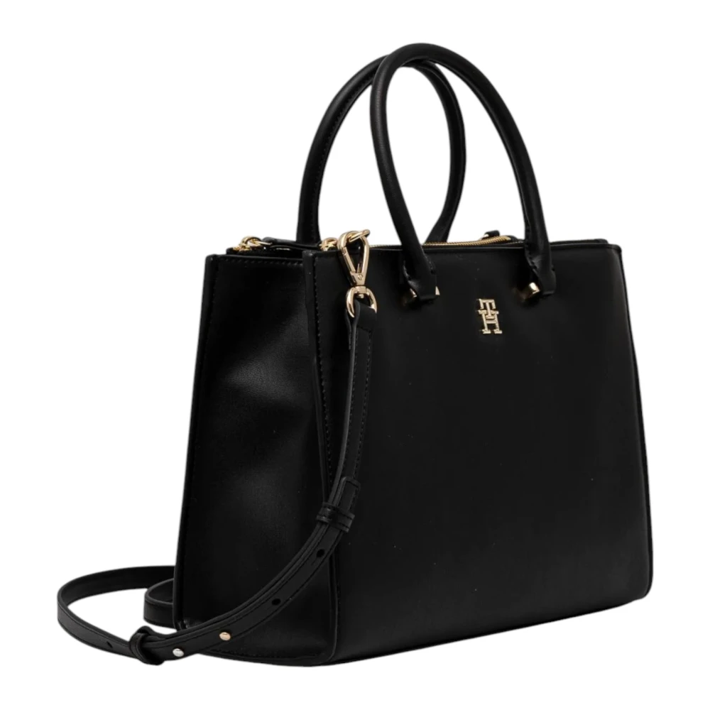 Tommy Hilfiger Lente Zomer Dames Middelgrote Tas Collectie Black Dames