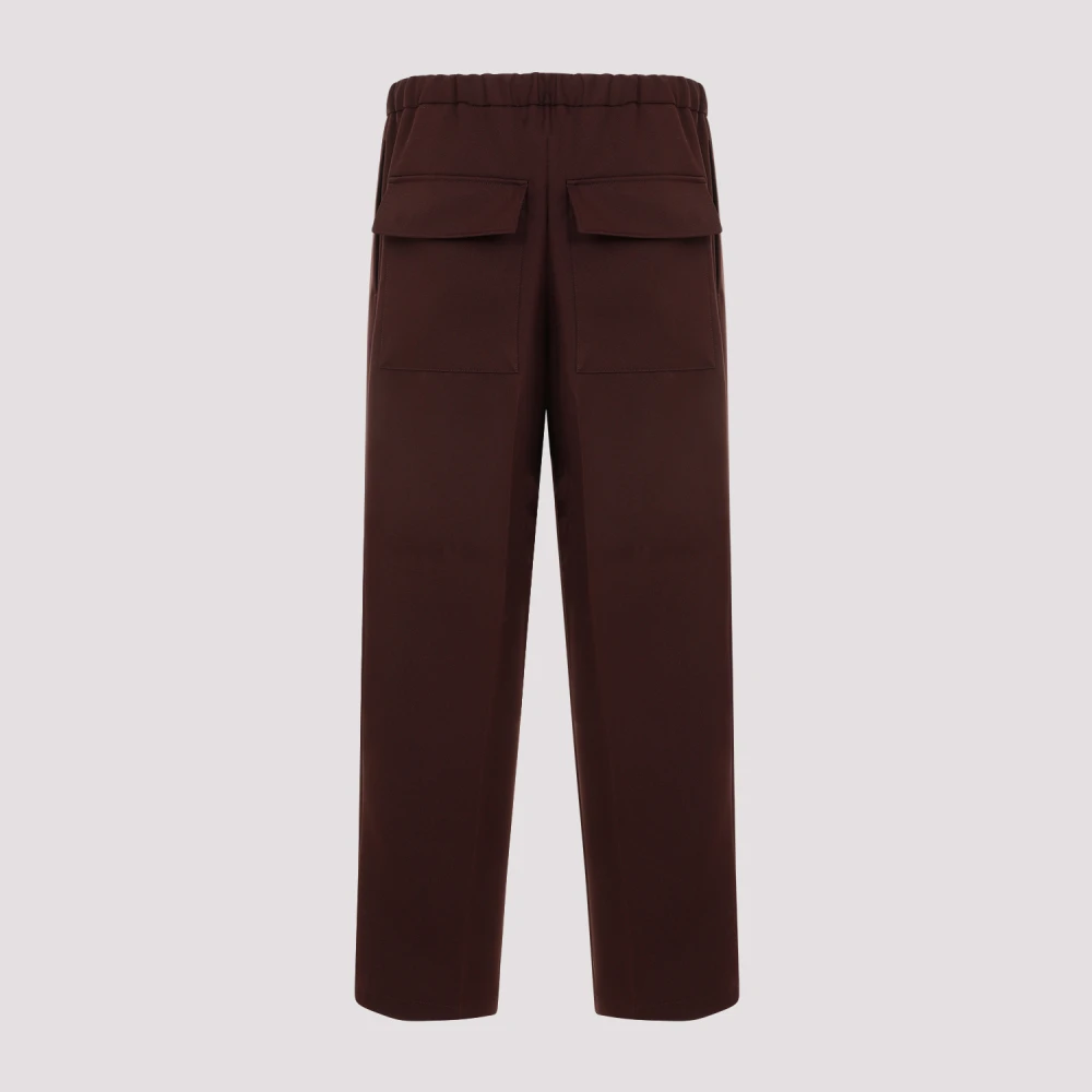 Jil Sander Chocolade Pruim Broek Brown Heren