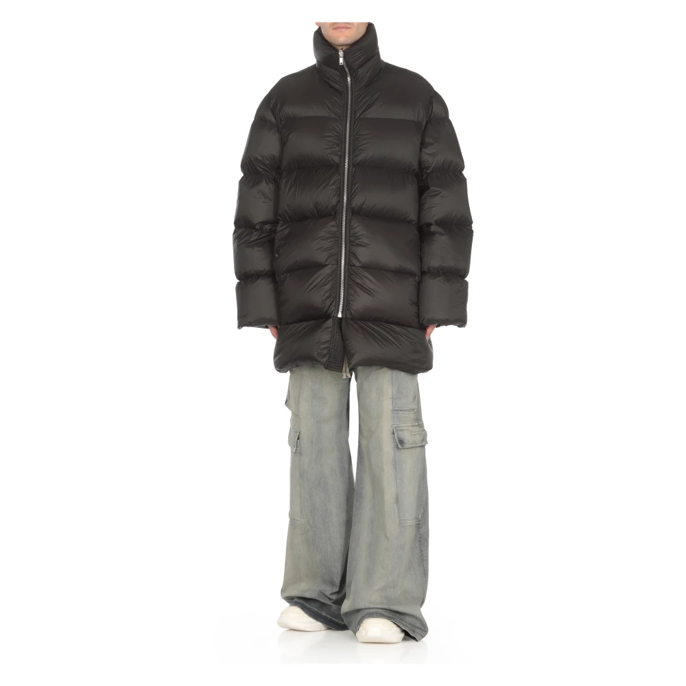 Rick Owens Gewatteerd donsjack Black Heren