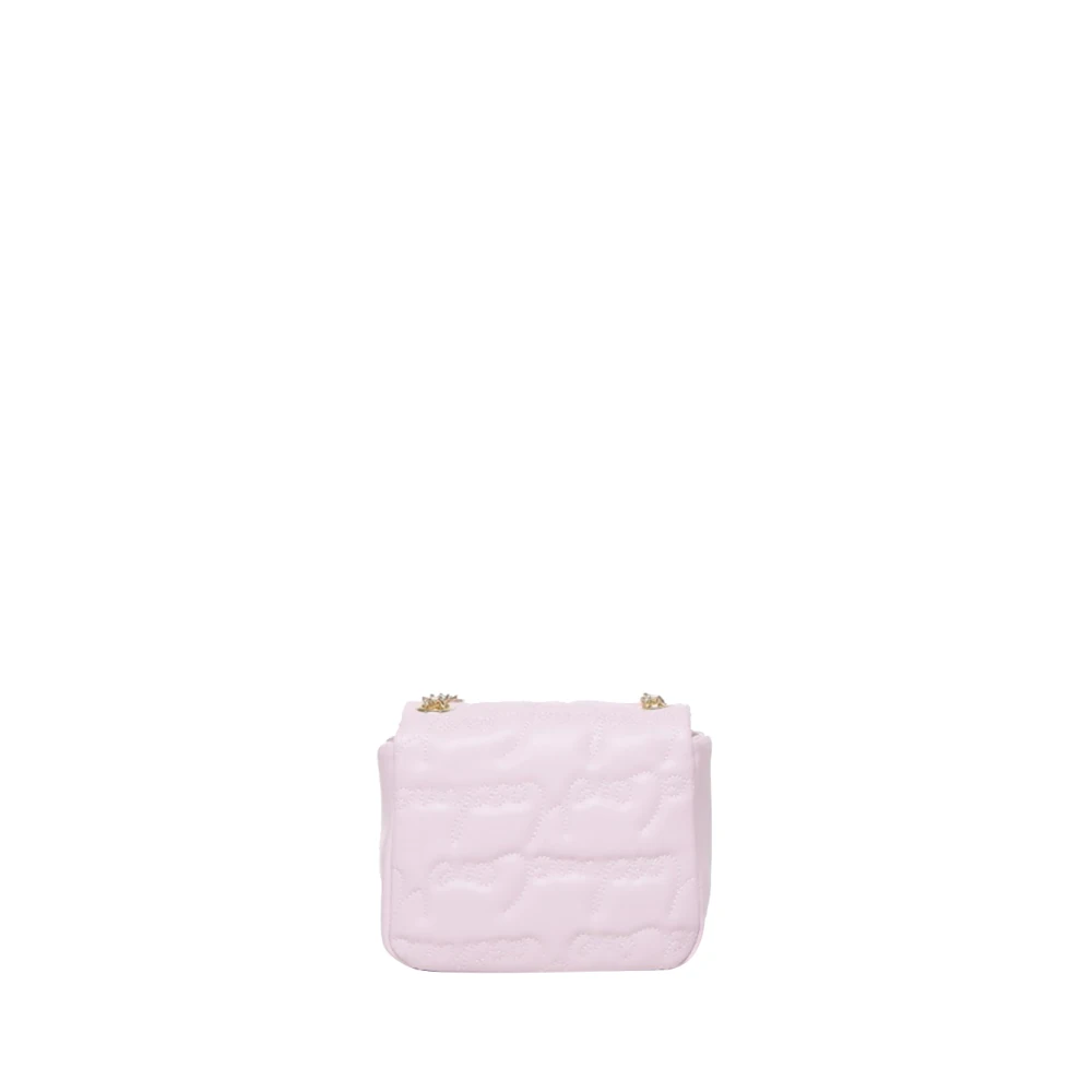 Moschino Roze Schoudertas met Gouden Details Pink Dames