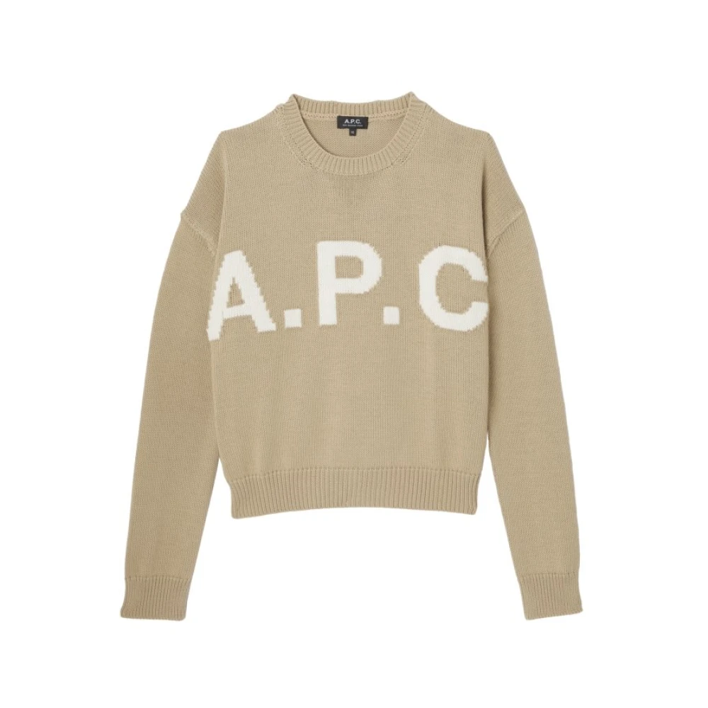 A.p.c. Donna Beige Maglie, S, New,