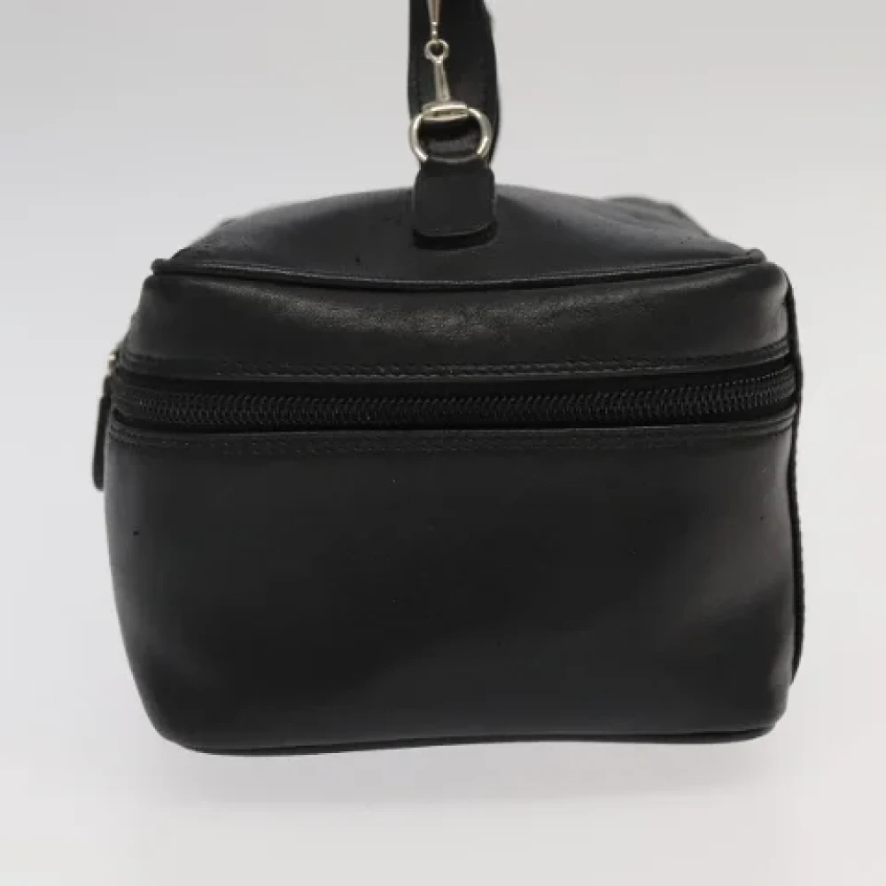 Gucci Vintage Pre-owned Leather pouches Black Dames