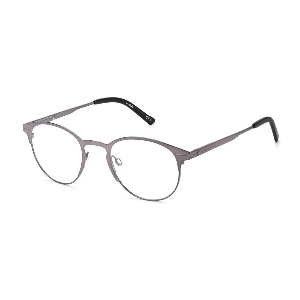 Pierre Cardin Men's Gray Titanium Frames With Dark Ruthenium Dial - Glasses - One Size- Accessories