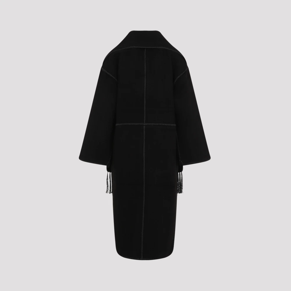 TotêMe Zwarte Jas voor Vrouwen Aw24 Black Dames