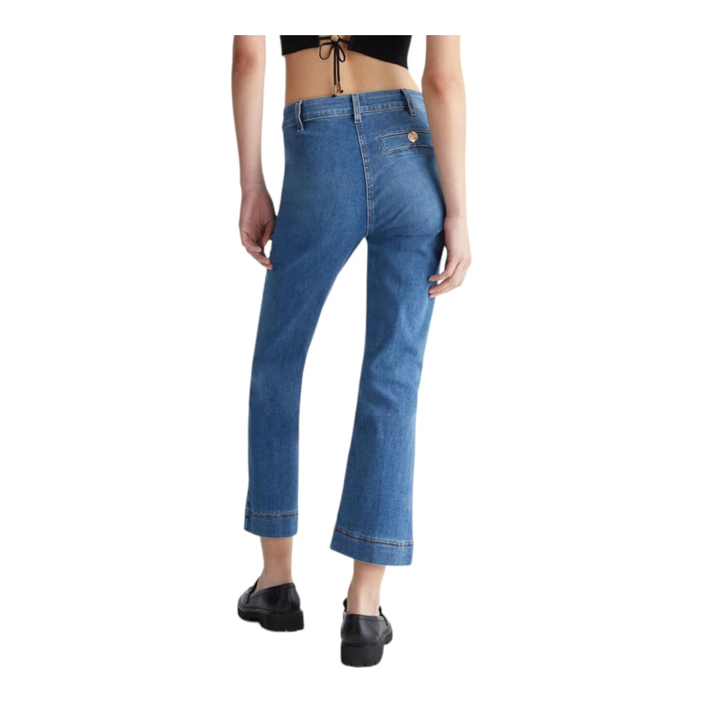 Liu Jo Stijlvolle Cropped Jeans voor Vrouwen Blue Dames