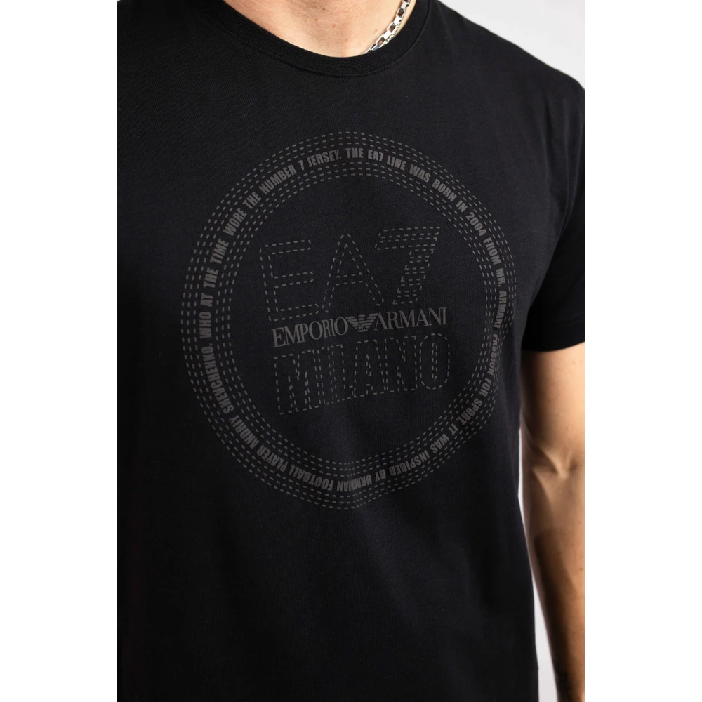 Emporio Armani EA7 Milano T-Shirt Heren Zwart Black Heren
