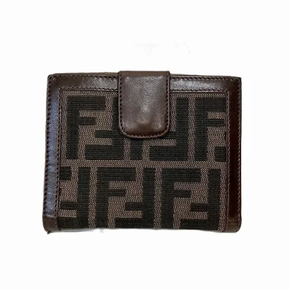 Fendi Vintage Pre-owned Leather wallets Brown Dames