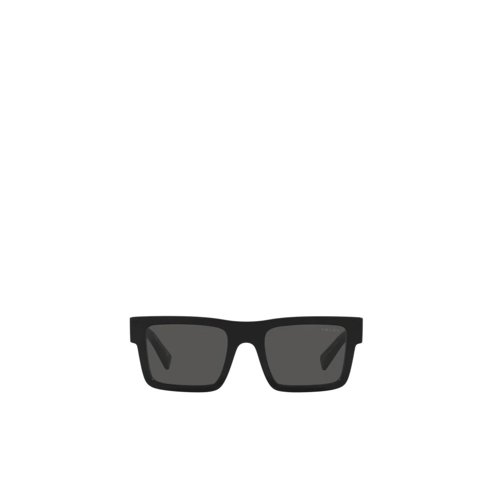 Prada Black Sunglasses, Male, 52 Mm, Rectangular Sunglasses