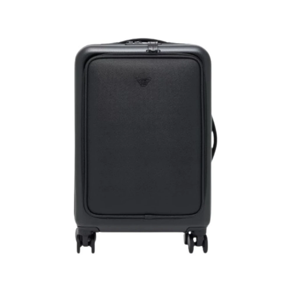 Emporio Armani Unisex Black Business Cabin Trolley - Cabin Bags - One Size - Suitcases