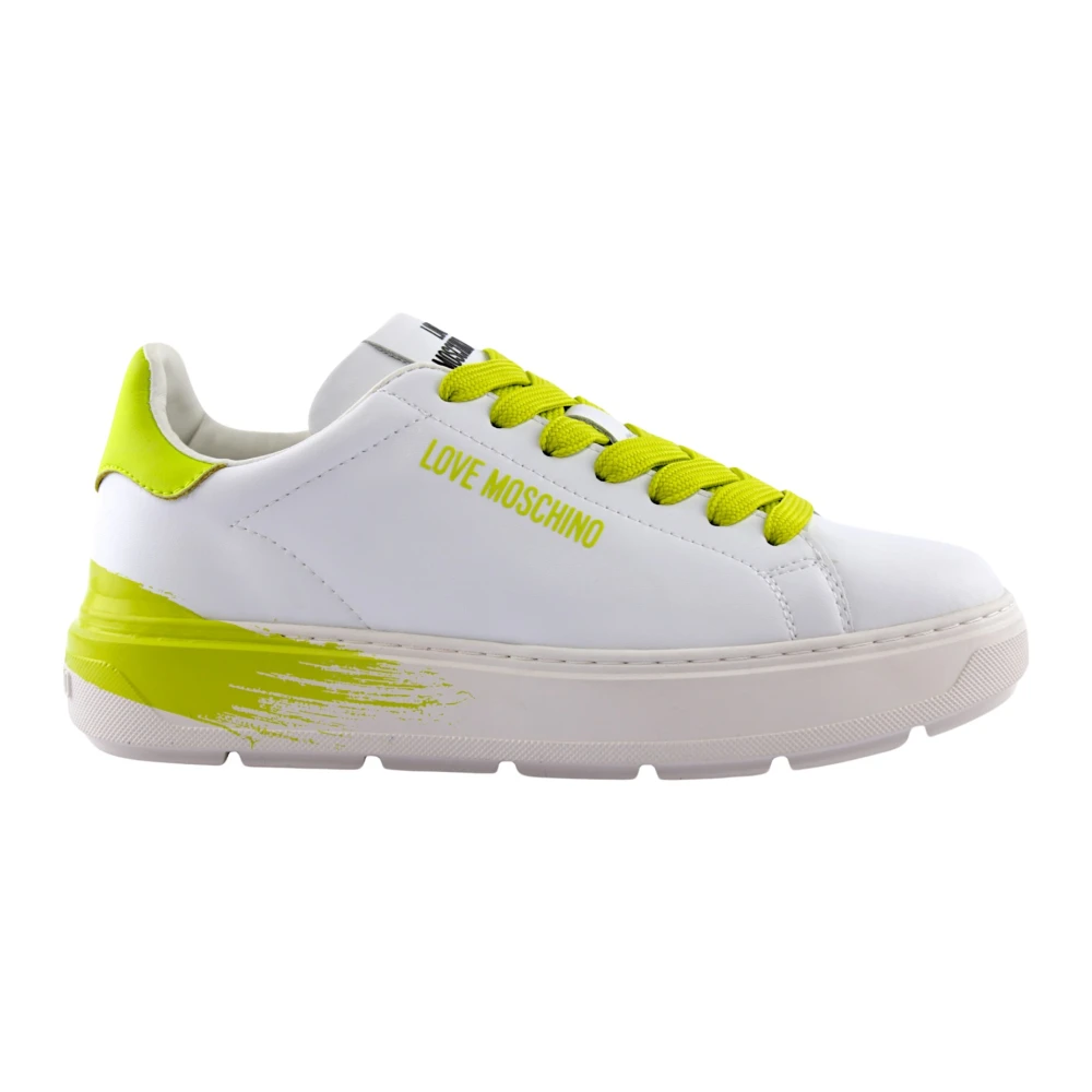 Love Moschino Witte Casual Sneakers Dames Schoenen