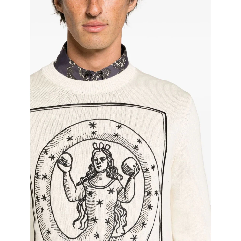ETRO Stijlvol Gebreide Trui White Heren
