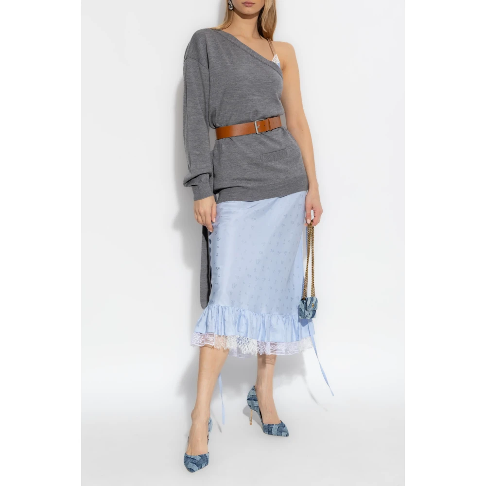 Moschino Wollen Top Gray Dames